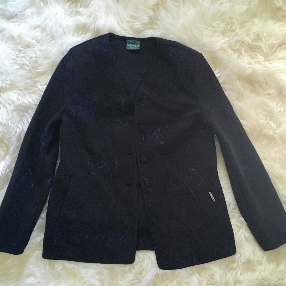 Geiger Trachten Wool Jacket Cardigan - image 1